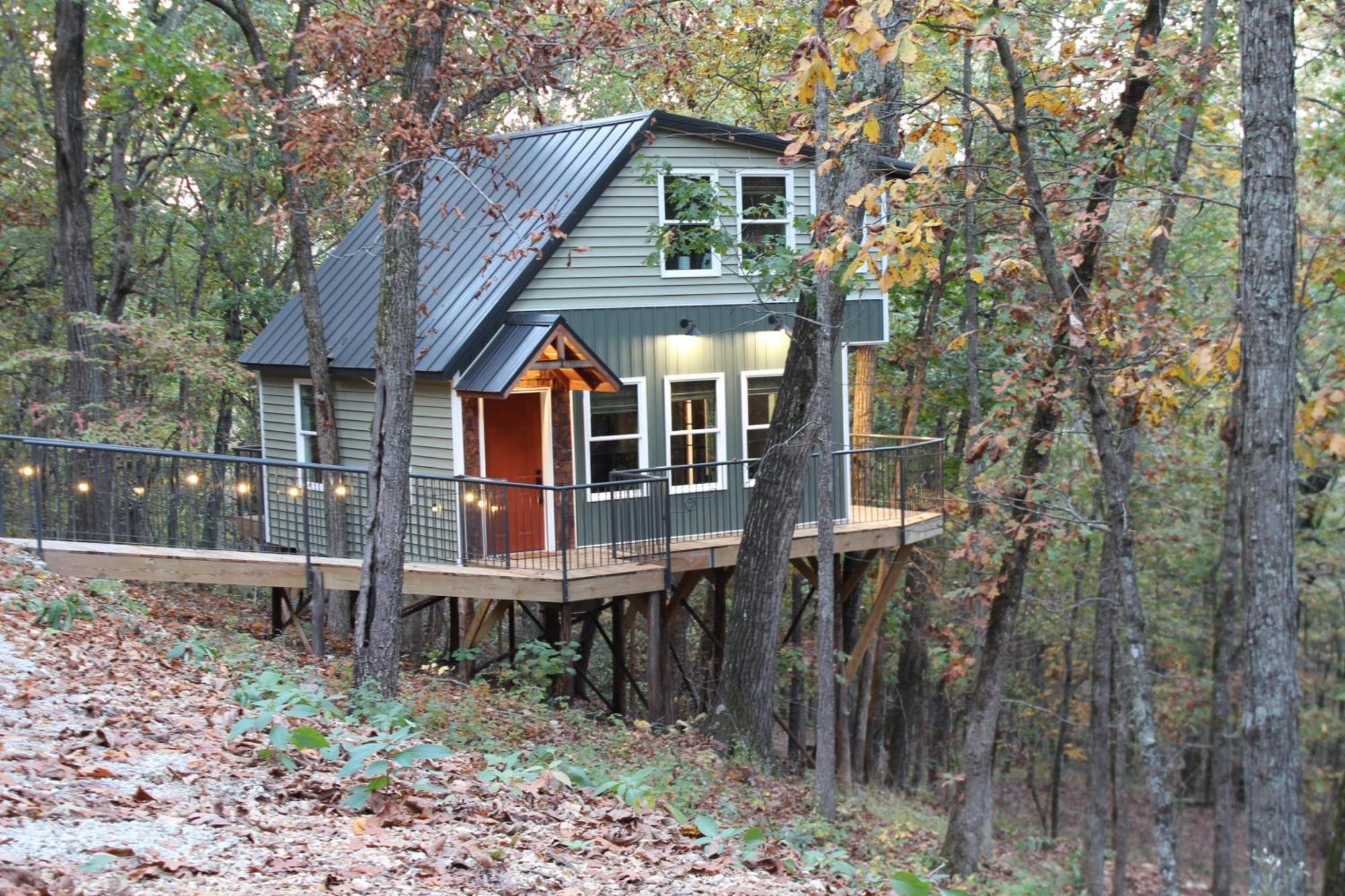 Secluded Treehouse In The Woods - Tree Hugger Hideaway Villa Branson Luaran gambar